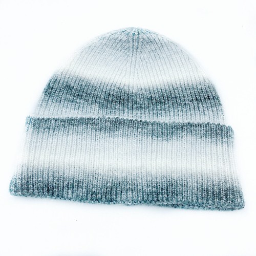 Mujeres Colorido Tejido Crochet Rayas Invierno Cálido Gorro Sombrero Suelto Calavera Gorra - Imagen 8 de 9