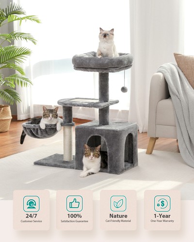 PAWZ Road Cat Tree Tower for Kittens Playing Scratching Post Condo House Bed Toy - Picture 7 of 50