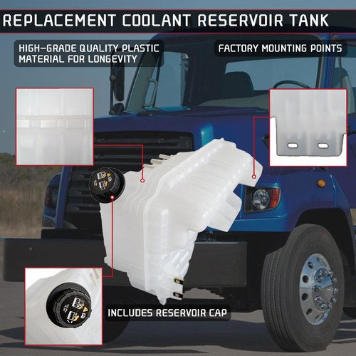 Coolant Reservoir Tank Bottle For 2011 2012 2013 2014 2015 International ProStar - Picture 5 of 11