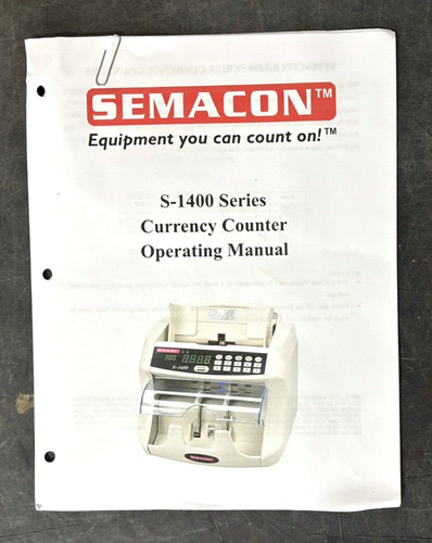 Semacon S-1425 Bankqualität High Speed Währungszähler mit UV/MG - reparaturbedürftig - Bild 9 von 9