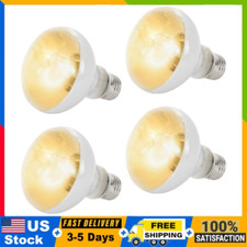 4-Pk 100W Reptile Heat Lamp Bulbs UVA Daylight Basking Light Bulbs for Reptiles