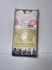 NWT Copper Pearl 5-in-1 Multi Use Cover White Pink Floral Print New