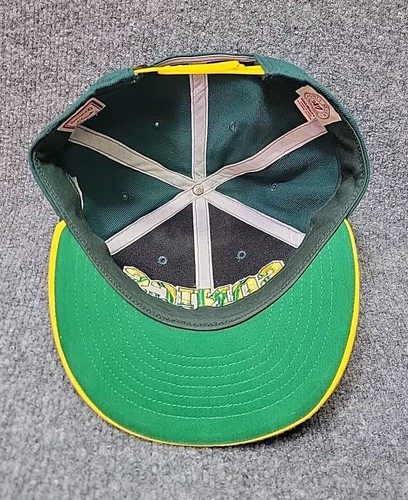 Vintage Seattle Supersonics Hat Cap Snapback Green Yellow 47 Brand HWC NBA Mens - Picture 6 of 8