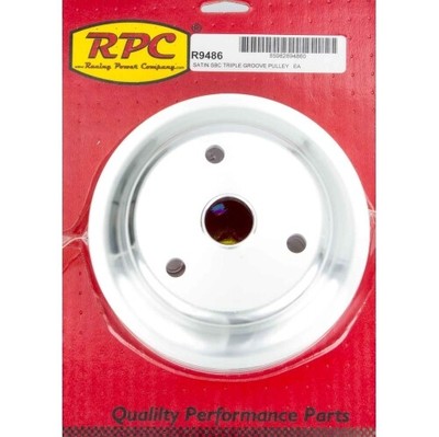 Racing Power Company R9608 Chrome LWP Triple Groove Crank Pulley Racing Power Company R9608 Chrome LWP Triple Groove Crank Pulley