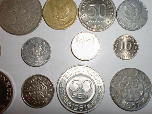  INDONESIEN - 13 ALTE & NEUE MÜNZEN - VOLLSORTIMENT - KEINE DOPPELTEN - SELTEN -1955-2003 - Bild 4 von 10