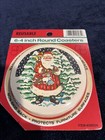 VINTAGE CHRISTMAS TREE DRINK COASTERS REUSABLE 6ct. 4 INCH - NEW (B)