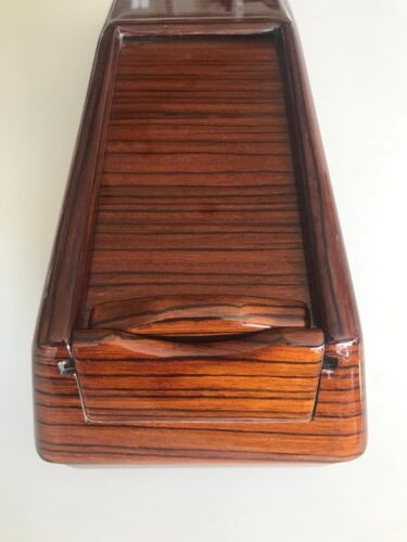 Ablagebox Kassette Mittelkonsole Holz Zebrano Ablagefach für Mercedes W124 NEU - Picture 3 of 6
