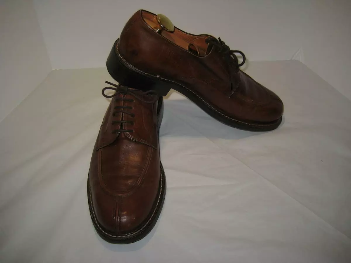 Johnston Murphy Men s Soft Brown Split Toe Oxfords Shoes Made