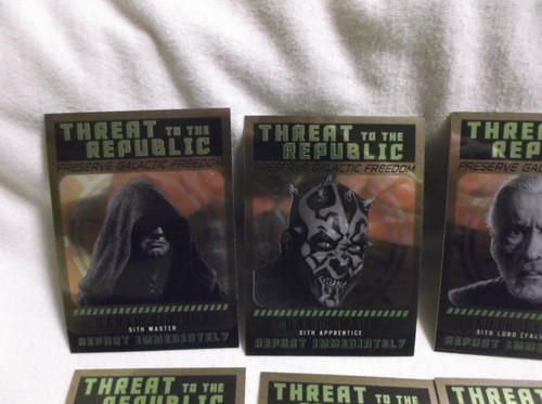 2015 Topps Star Wars Chrome Perspectives Jedi vs Sith Threat to the Republic Set - Picture 2 of 5