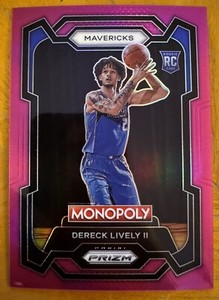 2023-24 Prizm Monopoly Dereck Lively Pink /149 Rookie Dallas Mavericks RC