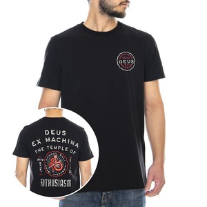 DEUS EX MACHINA Canggu Address Tee Black T Shirt Crew DEUS EX MACHINA Canggu Address Tee Black T Shirt Crew