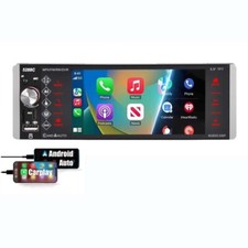 5.5" Carplay Android auto Single 1Din Touch Screen Car Radio Stereo Bluetooth FM