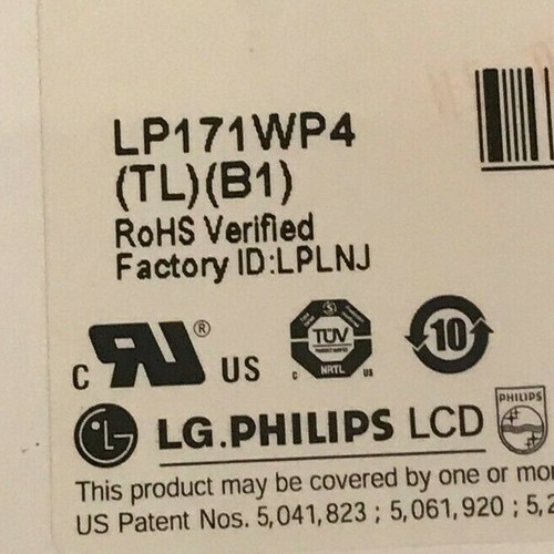 ACER 9410Z OEM 17.1" WXGA+ 30 PIN CCFL MATTE SCREEN, LP171WP4(TL)(B1), LCD17-11 - Picture 3 of 3