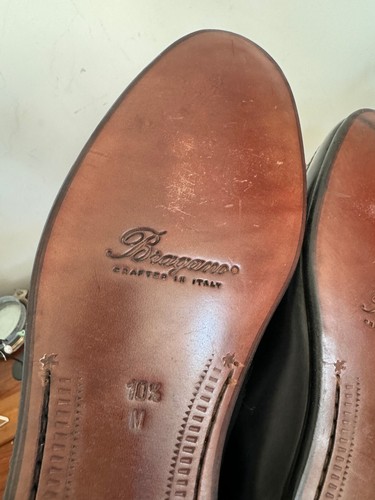 Mocasines Bragano Penny de cuero genuino negros para hombre talla 10,5 m - Imagen 14 de 16