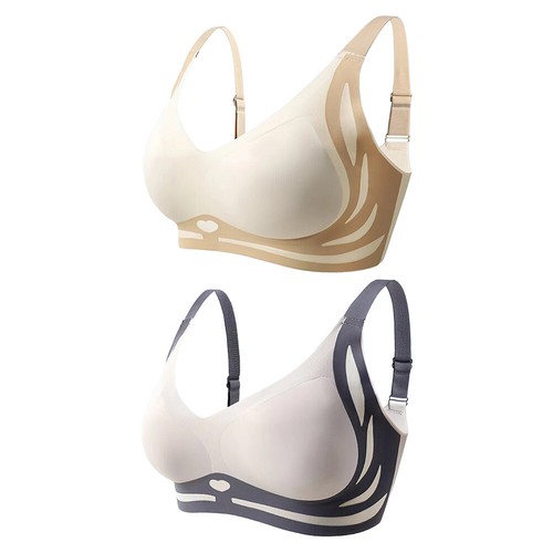 Women Super Gather Bra Wireless Push-Up Bra Powerful Pushup Seamless Bra M-2XL - Picture 3 of 16