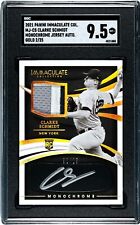 2021 Panini Immaculate Clarke Schmidt Monochrome Jersey GOLD /25 AUTO SGC 9.5 RC
