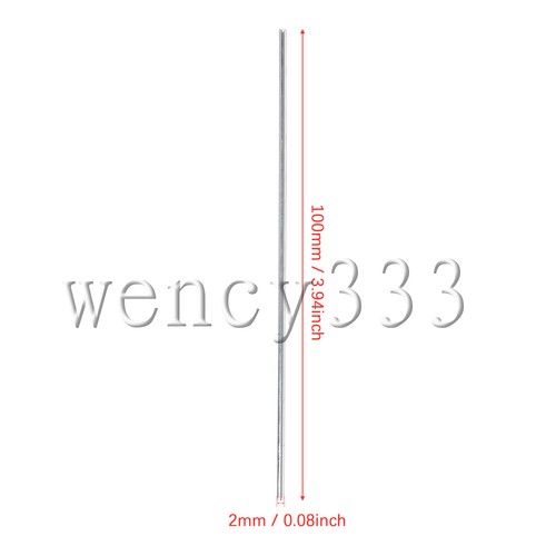 Ros ferro albero RC assi rotondi 3,94"" lunghezza x 0,08"" diametro confezione argento da 10 - Foto 3 di 6