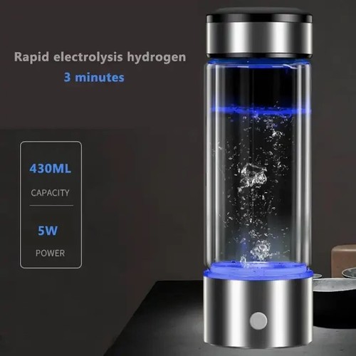Wasserstoff Wassergenerator tragbare Wasserionisierer Flasche wiederaufladbar USB 430ml - Bild 4 von 7