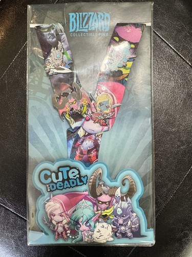 World of Warcraft WoW Cute But Deadly Pins Lanyard Blizzard Blizzcon