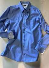Gucci Men  s Slim Fit Dress Shirt Blue Size 42/16.5 Switzerland