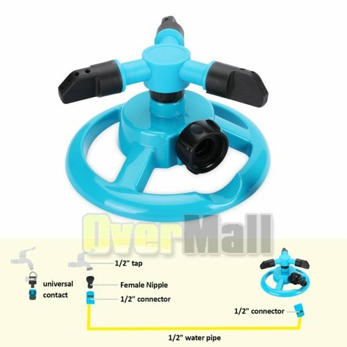 Garden Lawn Sprinkler 360°Auto Spray Grass Watering Irrigation System Patio Yard - Picture 56 of 75