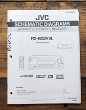 JVC RX-6032 Receiver Schematic Manual  Original 