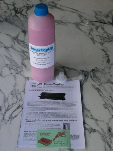 1kg Magenta Toner Refill non OEM for Brother HL4040 HL4050 MFC9450 TN110M TN115M - Picture 2 of 2
