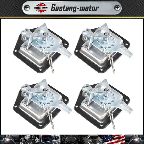 4 Pack Trailer Door Latch T-Handle Locking Camper RV Truck Tool Box w/Key - Picture 1 of 7