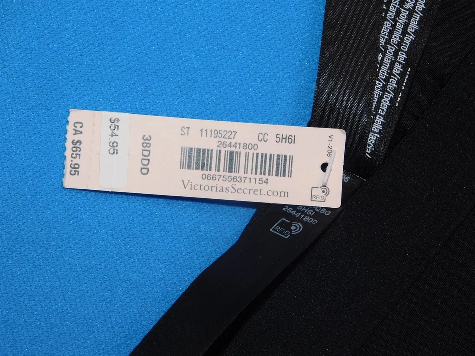 VICTORIA'S SECRET Incredible Max Sport Bra Black Purple Size 38DDD NWT - Image 3 of 4