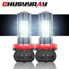 New H11 LED Fog Light Bulbs For 2015-2020 Dodge Challenger Super White 6000K