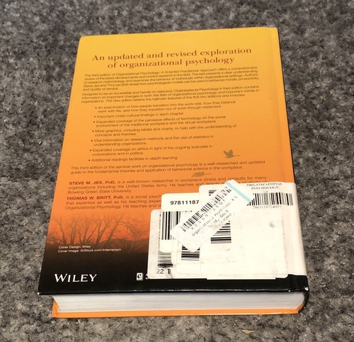 Organizational Psychology: A Scientist-Practitioner Approach (THIRD EDITION) HC - Bild 2 von 5