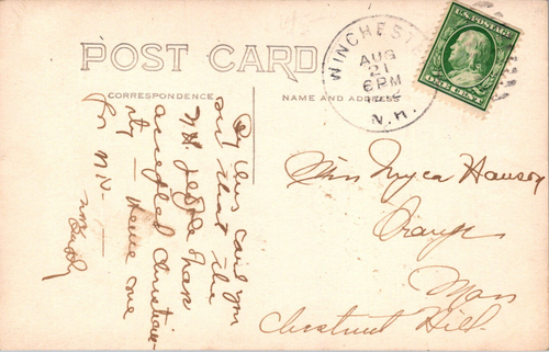 WINGHESTER NEW HAMPSHIRE - LAYING CORNER STONE CHURCH - 1912 REAL PHOTO POSTCARD - Imagen 2 de 2