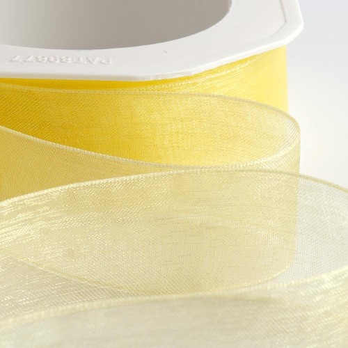 Organza Woven Edge Sheer Chiffon Wedding Crafts Ribbon - 1m Lengths & Full Reels - Picture 20 of 32