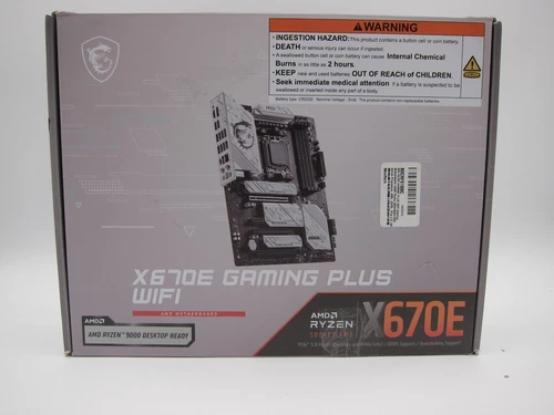 MSI X670E GAMING PLUS WIFI AM5 DDR5 M.2 ATX Motherboard *READ*