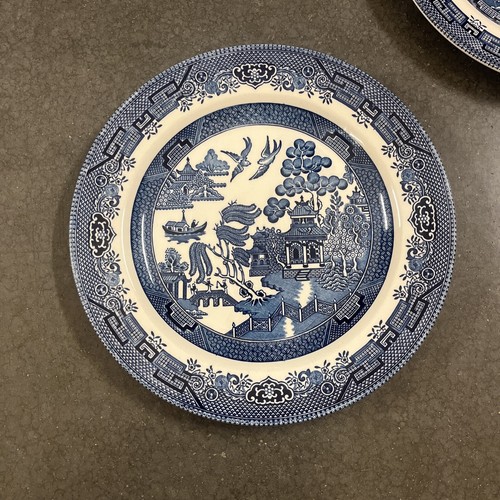 Juego de 6 platos de cena Churchill azul sauce 10-1/4" Inglaterra - Imagen 8 de 19