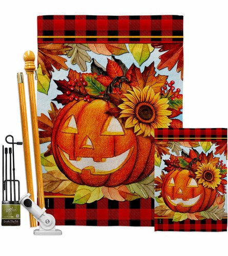 Jack O Ramo Jardín Bandera Halloween Otoño Decorativo Regalo Patio Casa Banner - Imagen 5 de 17