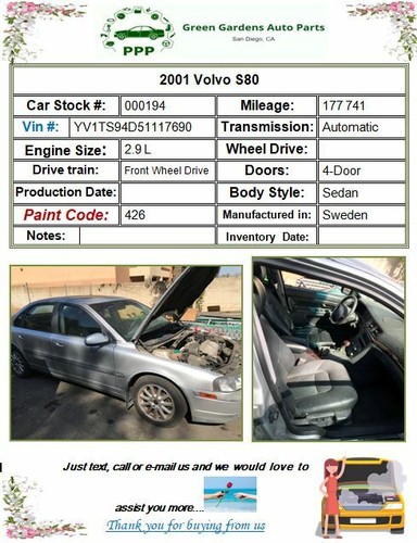 2001 - 2009 VOLVO 80 SERIES Roof Lamp Rear Interior Dome Light OEM 9178936 - Picture 8 of 13