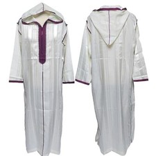 Original Moroccan Men Hooded Thobe Jubba Kandora Djellaba