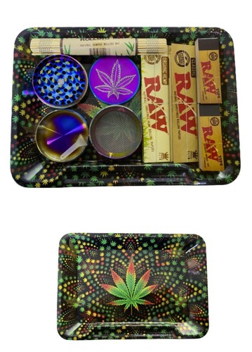 Weihnachtsgeschenk Räuchertablett Set Grinder RAW Rolling Paper Tips Halter Rollen P&P - Bild 7 von 23