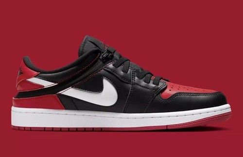 Nike Air Jordan 1 Low Flyease Bred Banned Black Gym Red White UK 11.5 DM1206-066 - Picture 2 of 13