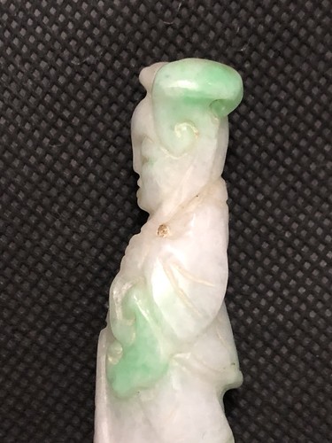 Antikes Zigarettenetui Klasse A natürliche Jade Anfang 1900 - Bild 5 von 6
