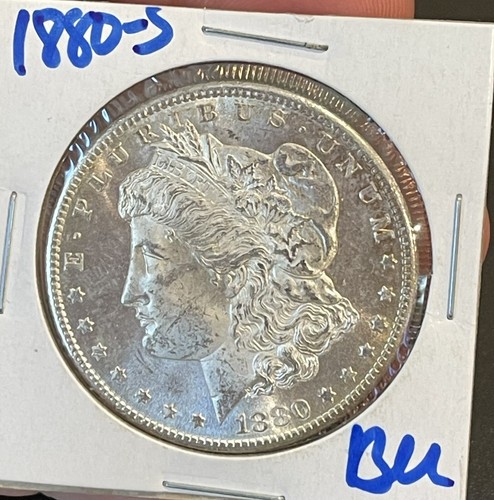 1880 S Morgan Silber Dollar Silbermünze BU PL Nachlassauflösung #1