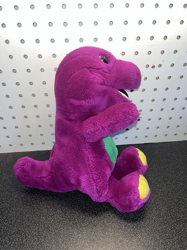 1992 Barney The Dinosaur 13" Plush Stuffed Animal Lyons Group Purple Vintage - Picture 2 of 5