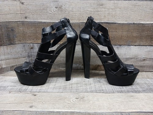 Call It Spring Block Heel Ankle Strap Zipper Platform Shoes Sandles Size 7 - Picture 3 of 10