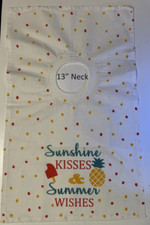 Bib 13" Neck Pull Over Head T-Shirt Special Needs Drool cotton towel flour sack