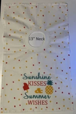 Bib 13" Neck Pull Over Head T-Shirt Special Needs Drool cotton towel flour sack