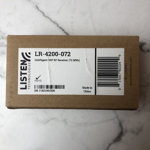 Listen Technologies LR-4200-072 Intelligent DSP RF Receiver 72 MHz Genuine New - Picture 1 of 12
