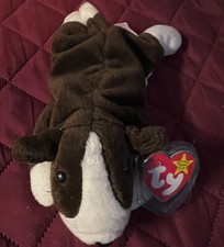 Ty Beanie Baby Bruno the Dog Toy Mint Tag Errors 1997 VTG Retired