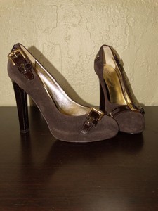marron en 11 pour daim à femmestaille doré 41 talons Chaussures iuPkXZ