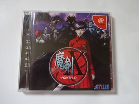 MAKEN X Sega Dreamcast DC 1999 ATLUS T-14401M w/Obi Hagaki NTSC-J From Japan